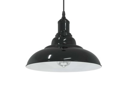 Závěsné svítidlo nastavitelnou výškou černá lesklá E27 Ø31 cm 4103435