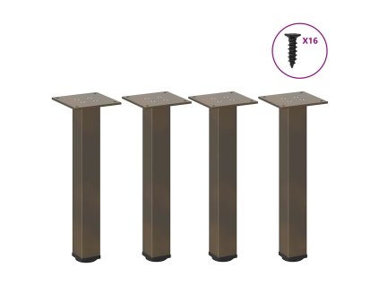 Nohy konferenčního stolku 4 ks přírodní ocel 30-32 cm ocel 4012451