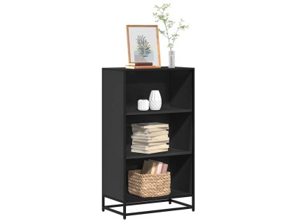 Knihovna černá 60x35x107,5 cm kompozitní dřevo 849114