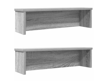 kuchyňské regály stohovatelné 2 pcs šedý sonoma 50x15x16 cm 860492