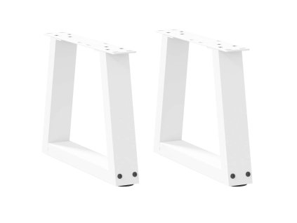 Nohy konferenčního stolku ve tvaru V, 2 ks, bílé, 30 x (30-31,3) cm, ocel 4012521