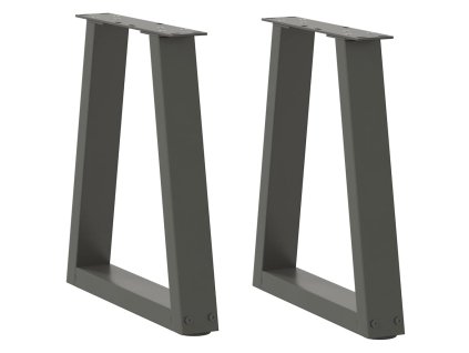 Nohy konferenčního stolku ve tvaru V, 2 ks, antracitové, 28 x (42-43,3) cm, ocel 4012542