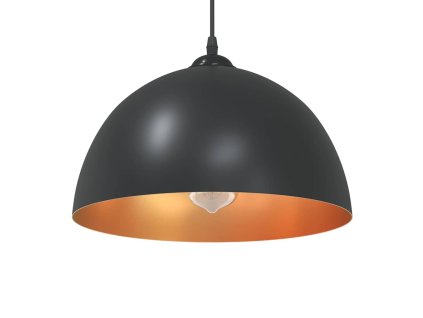 Závěsná svítidla 2 ks výškově nastavitelná E27 černá Ø30 cm 4103451