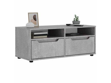 TV skříňka VISNES betonově šedá 100x40x38 cm kompozitní dřevo 4108294