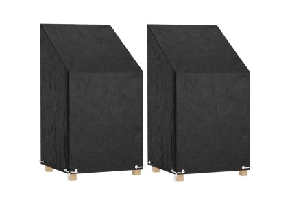 Plachty na zahradní židle 2 ks 8 oček 65 x 65 x 80/120 cm PE 3155386