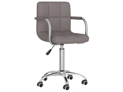 Otočná jídelní židle taupe textil 3087978