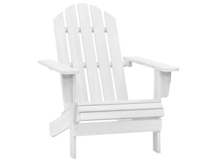 Zahradní křeslo dřevěné bílé 40860