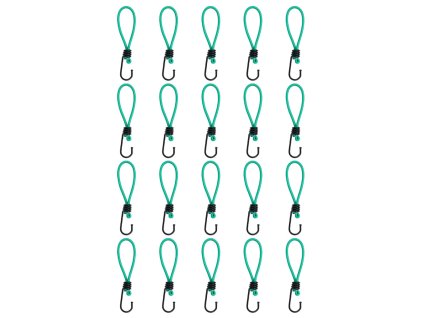 Gumicuky s háčky 20 ks 15 cm 4012229