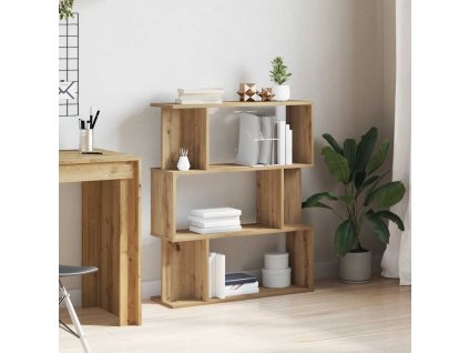 Knihovna dub artisan 80x24x96 cm kompozitní dřevo 855773