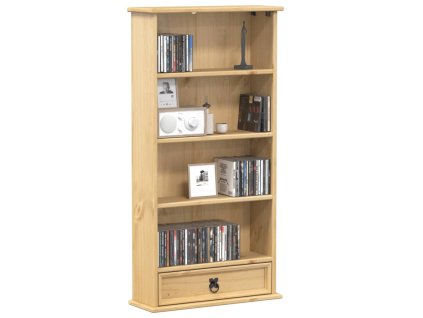 Skříňka na CD Corona 52 x 17,5 x 103 cm masivní borové dřevo 4002781