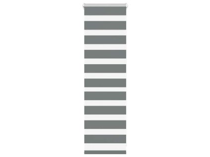 Zebra roleta tmavě šedá 40x100 cm šířka látky 35,9 cm polyester 4014093