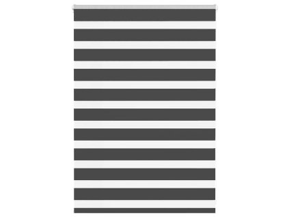 Zebra roleta černá 115x100 cm šířka látky 110,9 cm polyester 4014212