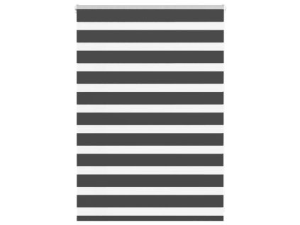 Zebra roleta černá 105x100 cm šířka látky 100,9 cm polyester 4014210