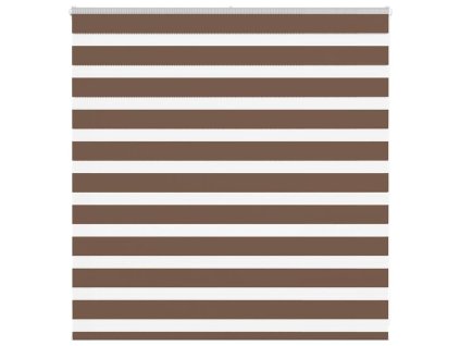 Zebra roleta hnědá 145x100 cm šířka látky 140,9 cm polyester 4014322