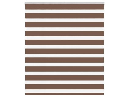 Zebra roleta hnědá 120x100 cm šířka látky 115,9 cm polyester 4014317