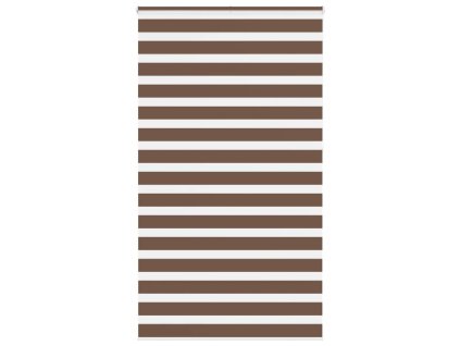 Zebra roleta hnědá 130x230 cm šířka látky 125,9 cm polyester 4014397