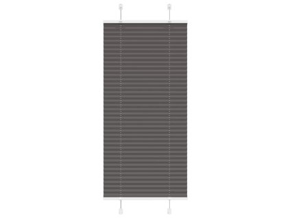 Plisovaná roleta černá 65x100 cm Šířka látky 64,4 cm Polyester 4015119