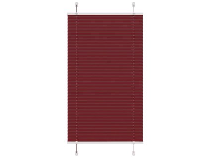 Plisovaná roleta Bordeauxská červená 75x100 cm Šířka látky 4015223