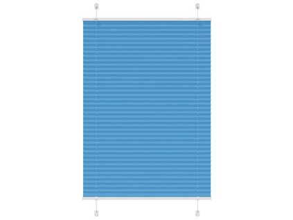 Plisovaná roleta modrá 90x150 cm Šířka látky 89,4 cm Polyester 4015192