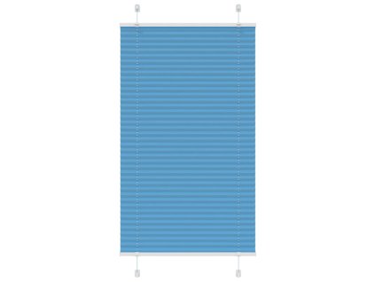 Plisovaná roleta modrá 80x150 cm Šířka látky 79,4 cm Polyester 4015190