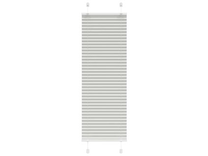 Plisovaná roleta světle šedá 40x100 cm Šířka látky 39,4 cm 4015318