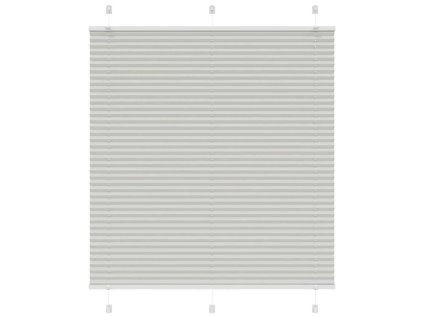 Plisovaná roleta světle šedá 120x150 cm Šířka látky 119,4 cm 4015351