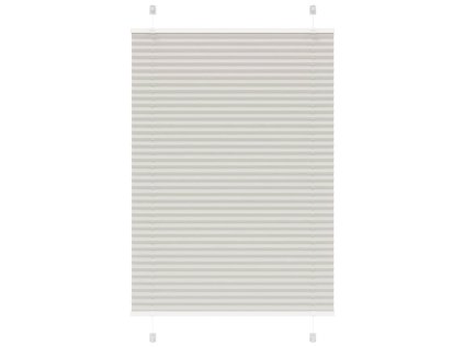 Plisovaná roleta světle šedá 100x150cm Šířka látky 99,4cm 4015347