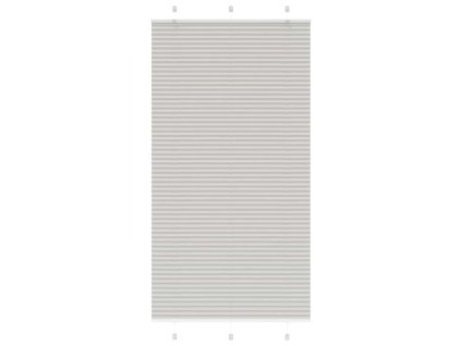 Plisovaná roleta světle šedá 110x200 cm Šířka látky 109,4 cm 4015366