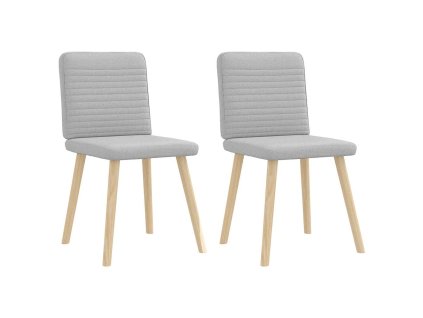 Otočné jídelní židle 2 ks oblak šedá textil 4101153