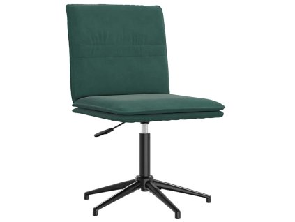 Jídelní židle tmavě zelená samet 4101269