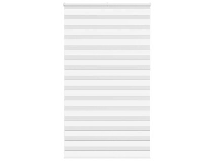 Zebra roleta bílá 130x230 cm šířka látky 125,9 cm polyester 4014813