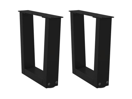 Nohy konferenčního stolku ve tvaru V, 2 ks, černé, 40 x (30-31,3) cm, ocel 4012604