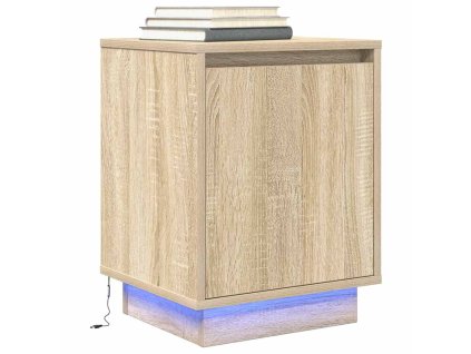 Noční skříňka s LED osvětlením Dub Sonoma 38x34x50 cm 861269