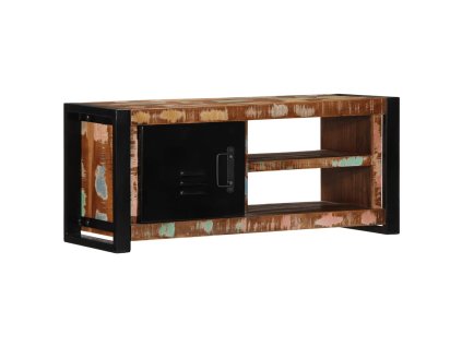 TV skříňka 80x30x35 cm masivní regenerované dřevo 4013592