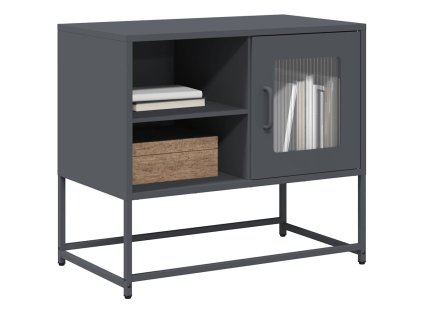 TV skříňka antracitová 68 x 39 x 60,5 cm ocel 853388