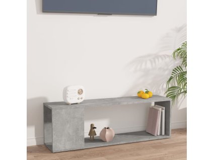 TV stolek betonově šedý 100 x 24 x 32 cm kompozitní dřevo 809165