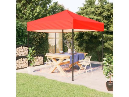 Skládací party stan červený 2 x 2 m 93499