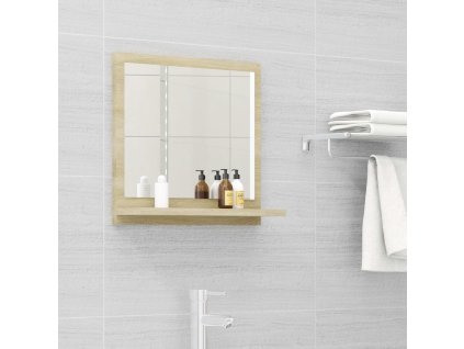 Koupelnové zrcadlo dub sonoma 40x10,5x37 cm kompozitní dřevo 804556