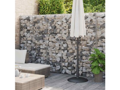 Gabionová zeď s víky pozinkovaná ocel 900 x 30 x 100 cm 147819