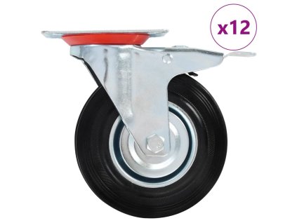 12 ks otočná kolečka 125 mm 277977