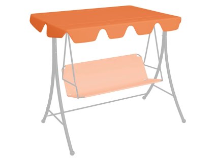 Náhradní stříška na houpačku oranžová 150/130 x 105/70 cm 312105