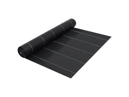 Mulčovací textilie proti plevelu a kořenům černá 1 x 10 m PP 313059