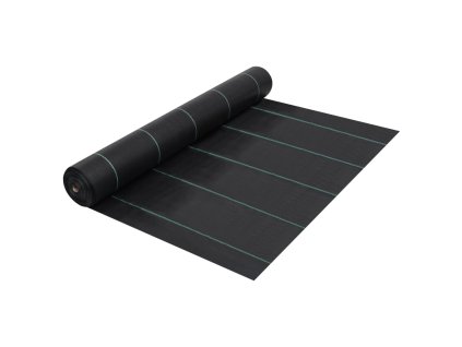 Mulčovací textilie proti plevelu a kořenům černá 2 x 50 m PP 313067