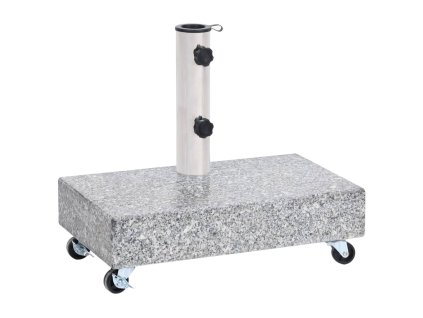Stojan na slunečník světle šedý 45 x 25 x 8,3 cm žula 313666
