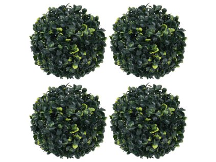 Umělé buxus koule 4 ks 12 cm 315467