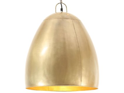 Industriální závěsné svítidlo 25 W mosazné kulaté 42 cm E27 320556