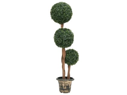 Umělý zimostráz ve tvaru koule s květináčem zelený 119 cm 336514