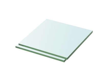 Policové desky 2 ks sklo čiré 30 x 25 cm 3051550