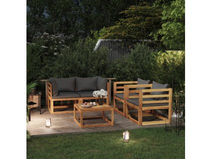 5dílná zahradní sedací souprava s poduškou masivní akácie 3057609