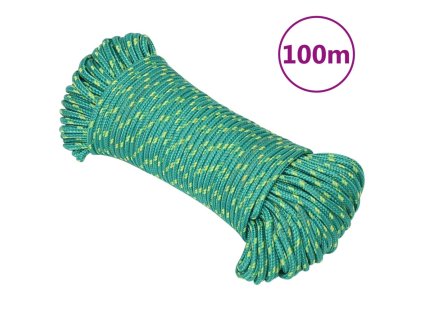Lodní lano zelené 5 mm 100 m polypropylen 152705